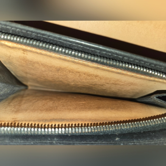 Coach Black Embossed Leather Wallet - Picture 11 of 11